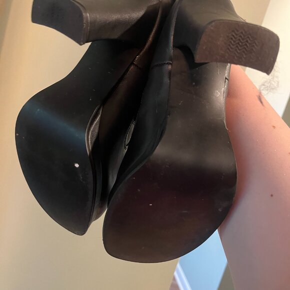 Demonia Crypto-51 Red Corset High Heeled Ankle Boots - Picture 4 of 5